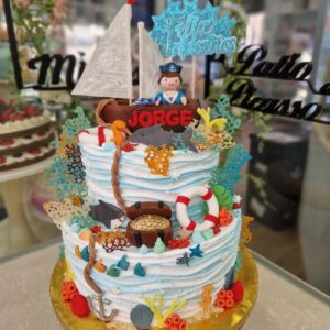 Tarta Cumpleaños Marinero Mar