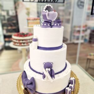 Tarta Bautismo Bebe Osito