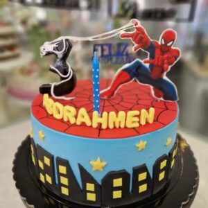 Tarta Cumpleaños Vengadores Spiderman