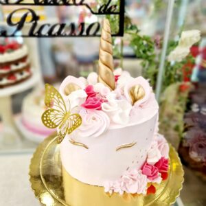 Tarta Cumpleaños Unicornio Elegante