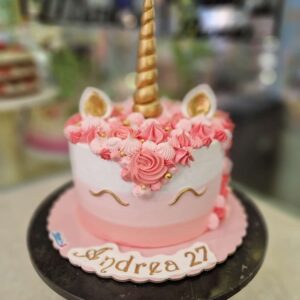Tarta Cumpleaños Unicornio Elegante
