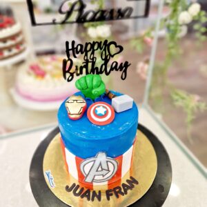 Tarta Cumpleaños Los Vengadores Hulk Capitán America Iron Man Thor