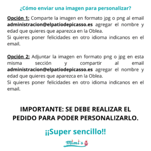 Personalización Oblea Comestible Circular - Diámetro 19 cm aprox (A4 sin recortar)