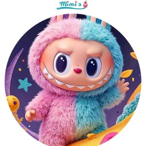 Oblea comestible compatible con Labubu