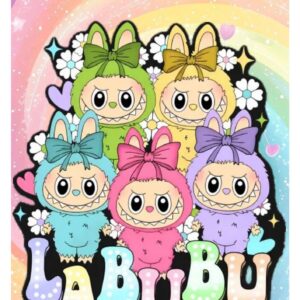Oblea comestible compatible con Labubu