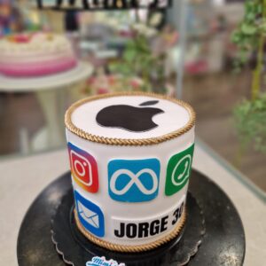Tarta de Apps y Redes Sociales – Personalizada con tus Aplicaciones Favoritas