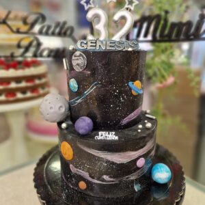 Tarta Cumpleaños Astronauta, Espacio, Planetas