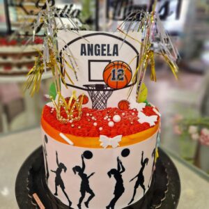 Tarta Cumpleaños Baloncesto Basquetbol