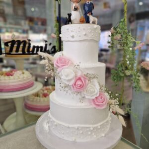 Tarta Boda Elegante con Flores