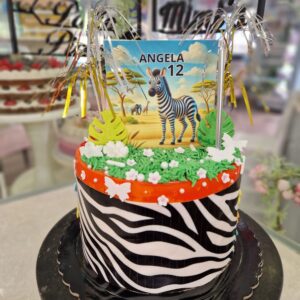 Tarta de Cumpleaños Cebra
