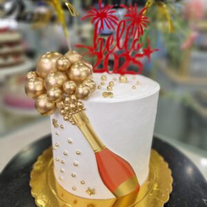 Tarta de Cumpleaños Champagne