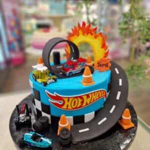 Tarta de Cumpleaños Hot Wheels