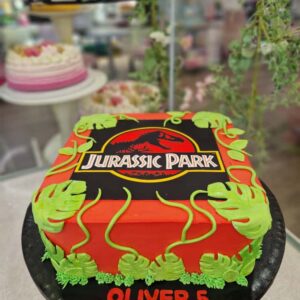 Tarta de Cumpleaños Jurassic Park Dinosaurio