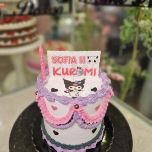 Tarta de Cumpleaños Kuromi: ¡Un Toque Rebelde y Dulce para tu Celebración!