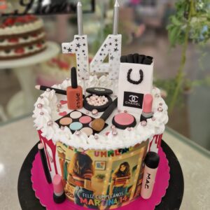 Tarta Cumpleaños Maquillaje Make Up Chanel