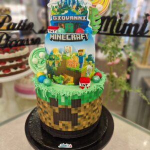 Tarta de Cumpleaños Minecraft