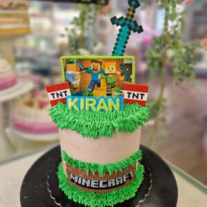 Tarta de Cumpleaños Minecraft
