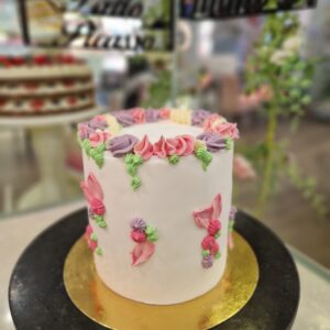 Tarta de Cumpleaños Elegante Floral