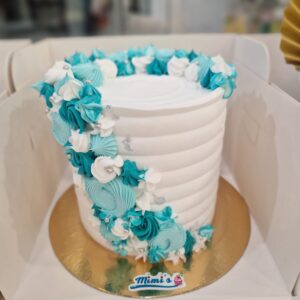 Tarta de Cumpleaños Elegante Azul