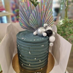 Tarta de Cumpleaños Elegante Gris