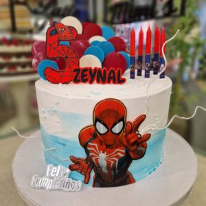 Tarta Cumpleaños Vengadores Spiderman