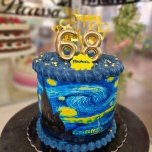 Tarta Cumpleaños Van Gogh “La Noche Estrellada”