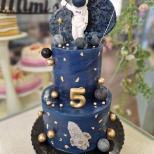 Tarta Cumpleaños Astronauta, Espacio, Planetas