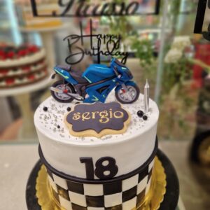 Tarta Cumpleaños Motocicleta