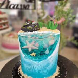 Tarta Cumpleaños Moto de Agua