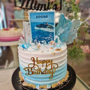 Tarta Cumpleaños Moto de Agua