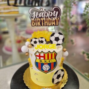 Tarta Cumpleaños Futbol - Barcelona Sporting Club Ecuador