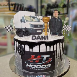 Tarta Cumpleaños Camión Transporte