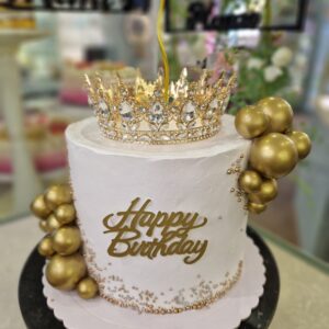 Tarta Cumpleaños Quinceañera Elegante Princesa Corona