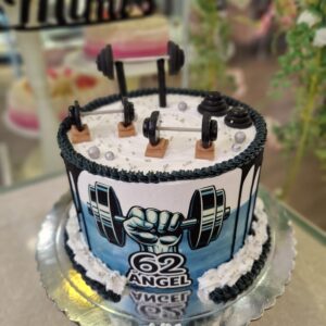 Tarta de Cumpleaños Gimnasio Fitness