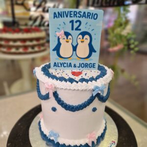Tarta Cumpleaños Pingüino