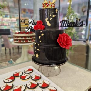 Tarta Cumpleaños Quinceañera Elegante Princesa Corona