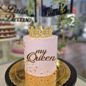 Tarta Cumpleaños Elegante Princesa Corona
