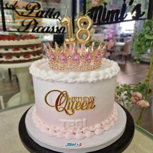 Tarta Cumpleaños Elegante Princesa Corona