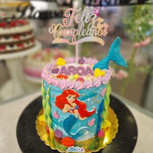 Tarta Cumpleaños Sirenita Mar Oceano