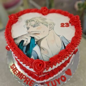 Tarta de Cumpleaños Rosas y Champagne