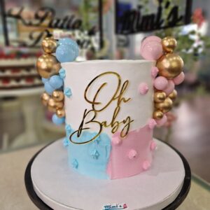 Tarta Revelación Bebe Elegante
