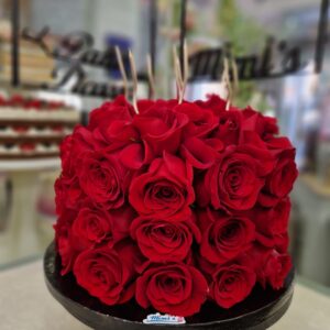 Tarta Cumpleaños Rosas Elegante