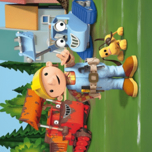 Oblea para Tarta Bob el Constructor – Papel de Azúcar Diseño Animado