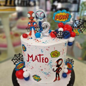 Tarta Cumpleaños Vengadores Spiderman