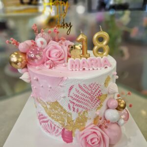 Tarta Cumpleaños Elegante