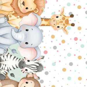 Oblea comestible baby shower compatible con animalitos estilo dulce
