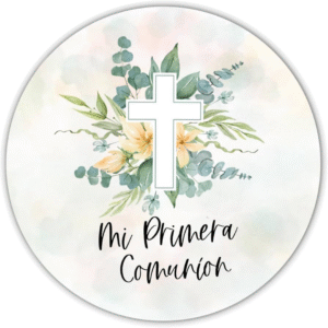 Oblea Comestible Mi Primera Comunión para Tarta – Papel de Azúcar Decorativo