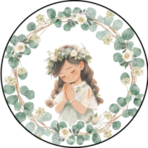 Decoración para Tartas Comunión – Oblea Comestible Mi Primera Comunión