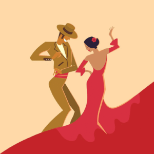 Oblea Comestible Flamenco para Tarta – Decoración Española Baile Flamenco