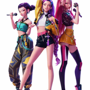 Oblea Comestible Huntrix para Tarta – Decoración K-Pop Infantil – Papel de Azúcar